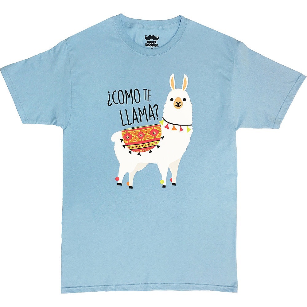 Llama T Shirt Blue Cinco de Mayo Party Halloween